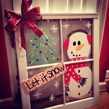 Pin By Amy Bishoff On Diy Old Windows Diy Christmas Window Christmas Window Painting Window Crafts