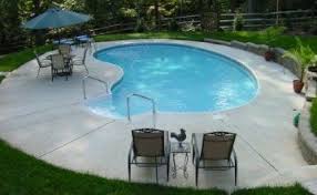 18′ x 36′ inground pool with paver patio. Kidney Small Inground Pool Inground Pools Inground Pool Designs