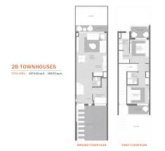Two bedroom townhouse floor plan, features and details. Mag Eye Townhouses Floor Plans Mbr City Dubai