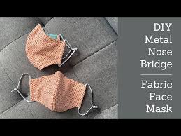 This does not guarantee filtration, it is just an option that we tried. Metal Nose Bridge For Fabric Face Masks Using Plastic Covered Double Wire Twist Tie Youtube