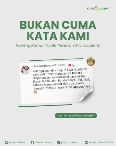 Testimoni Peserta CSO Ylive Academy