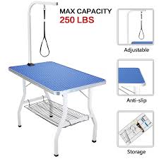 Itori Pet Dog Grooming Table For Small Dog Professional 32 Foldable Portable Drying Table With Adjustable Height Armandnoose Maximum Dog Grooming Pet Dogs Rubber Mat