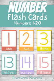 printable number flashcards with words pdf nurtured neurons