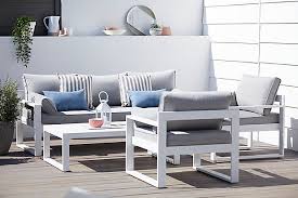 Salon jardin fait maison promotion et meilleur prix 2019. Salon De Jardin Bas Blooma Bennett Metal Et Toile 5 Personnes Castorama