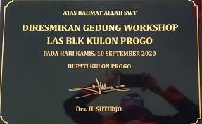 Sudah cek info lowongan kerja pegawai pemerintah non pegawai negeri lpfk surakarta? Disnakertrans Peresmian Gedung Workshop Las Blk Kulon Progo