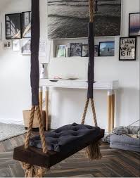 Lovely retro wooden swing indoor outdoor photoshoot adults swing kids swing. Lovely Picture From Our Customer Thanks A Lot It Looks Stunning Room Swing Home Decor Bedroom Home Swing