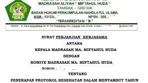 Surat pernyataan kepala sekolah tentang kesiapan penyelenggaraan pembelajaran tatap muka di sekolah/madrasah menjadi salah satu persyaratan yang harus dipenuhi oleh satuan pendidikan baik sekolah/madrasah untuk dapat menyelenggarakan pembelajaran tatap muka di sekolah. Contoh Format Surat Perjanjian Bersama Antara Kepala Madrasah Dengan Komite Madrasah Admin Bawean