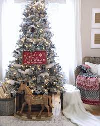 Farmhouse Christmas Neutral Christmas Decor Red Christmas Decor Farmhouse Christmas Tree