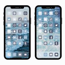 *can turn off the tiny icons and just have the recoloured assets. 400 Ios 14 Blue Pastel Pack Soft Blue Icons Pastel Blue Aesthetic Navy Blue Icons Baby Blue Icons Soft Blue Aesthetic Boho Icon Ios 14 App Facebook