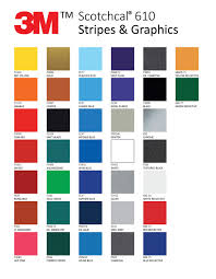 Colour Chart Custom Striping