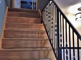 It is actually reasonably easy, as metals go, to use as a medium for rails and other. Twisted Wrought Iron Stair Railing Great Lakes Metal Fabrication
