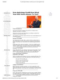 Based on astrological researches of d. Death 8th House In Your Astrology Birth Chart Astrological Sign Hindu Astrology
