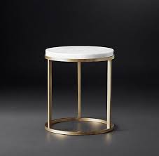 Nicholas Marble Round Occasional Black Modcase15 Rh Modern Marble Side Tables Round Side Table Side Table