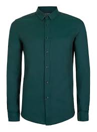 Green And Black Stretch Skinny Fit Dress Shirt Men S Collared Shirts Clothing Topman Usa Mens Shirt Dress Mens Outfits Shirts