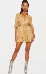 Get the latest women's bodycon dresses, midi bodycon dresses and long sleeved body con dresses from missrebel. Camel Utility Tie Waist Shirt Dress Dresses Prettylittlething