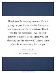 Thank You For Coming Into My Life And Giving Me Joy Thank You Picture Quotes