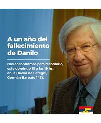 En el primer aniversario de su partida física recordamos a Danilo y sus  ideales, que siguen vigentes y continúan inspirándonos. 📍Nos vemos en la  Huella de Seregni 🗣️Habla Yamandú Orsi 📆Domingo 10/12