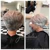 Short wedge haircut back view. 1