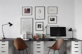 These terrific diy desk ideas will make it look easy. Workspace For Two Coco Lapine Design Home Office Space Home Office Design Home Office Furniture