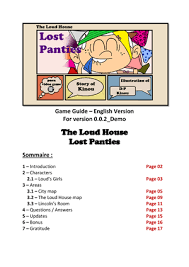 Game Guide EN - Game Guide – English Version For version 0.0_Demo The Loud  House Lost Panties - Studocu