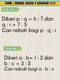 Page 5 Latihan Matematik Tingkatan 1 Bab 4 Kadar Dan Kadaran