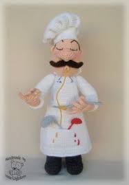 Crochet Chef Toy Crochet Toys Crochet Amigurumi Knitted Dolls