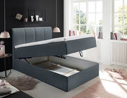 In diesem schicken und bequemen bett aus samtstoff kann man sich gut erholen, denn es garantiert einen ruhigen schlaf. Granada Polsterbett 120x200cm Anthrazit Inkl Bettkasten Gunstig Mobel Kuchen Buromobel Kaufen Froschkonig24
