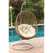 Regency Outdoor Light Beige Wicker Swing Chair Sam S Club Swinging Chair Swing Chair Outdoor Outdoor Wicker Chairs