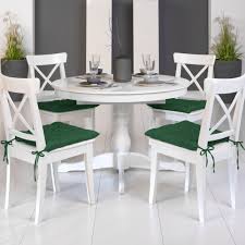 Shop for chair cushions with ties at bed bath & beyond. 4 Beautissu Seat Cushions Dining Garden Chair Pad With Ties 37x37x5cm Dark Green 4054673338638 Ebay