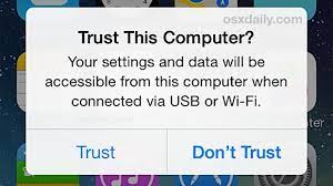 In that case, simply disconnect and reconnect the. Undo An Accidental Don T Trust Computer Tap With Ios Devices Osxdaily