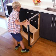 Your little helpers might need some help of their own to put away dishes or reach the fruit snacks in upper cabinets. Watch Built In Step Stool Pulls Out Of Cabinet Wia Worldinnovationacademy
