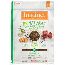 · instinct dog food reviews (ratings, recalls & ingredients!) instinct is a brand of nature's variety, a st. Instinct Be Natural Real Lamb Oatmeal Recipe Freeze Dried Raw Coated Dry Dog Food 24 Lbs Petco