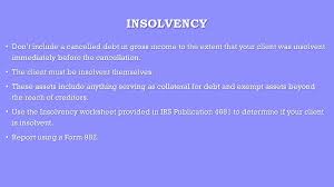 People also ask irs insolvency worksheet printable form. Cancellation Of Debt Worksheet Nidecmege
