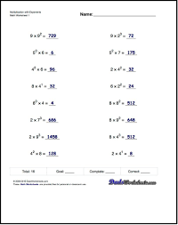 Practice Exponents Worksheets Introducing Exponent Syntax Calculation Of Simple Exponents Powers Exponent Worksheets Scientific Notation Worksheet Exponents