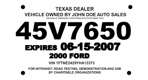 Within 30 days from the vehicle's assignment\purchase date present the plate . 10 Best Printable Temporary Tags Printablee Com