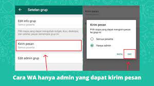 Menghapus serta mengganti admin grup whatsapp kemudian menambah admin baru bisa dibilang berat, ini bisa jadi karena salah satu admin bertindak kurang fair, berusaha merusak grup bahkan hingga mau merebut grup komunitas wa tersebut. Cara Membuat Grup Whatsapp Hanya Admin Yang Dapat Mengirim Pesan Musdeoranje Net