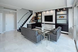 For starters, behold the cement tile floor. Floor Tiles Modern Living Room Houzz