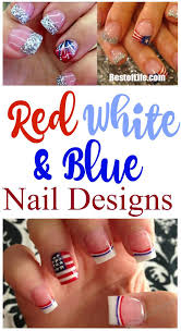 Pink white blue nail : Best Red White And Blue Nails Designs To Love The Best Of Life