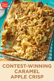 Contest Winning Caramel Apple Crisp Recipe In 2020 Caramel Apple Crisp Apple Crisp Recipes Apple Crisp