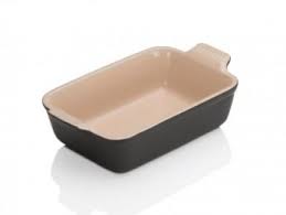 Add salmon to the other half of the baking sheet. Le Creuset Stoneware Heritage Rectangular Dish Small