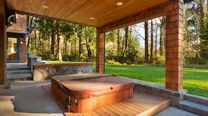 It's circular but has a hexagon bench. How To Install A Hot Tub