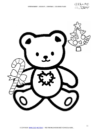 School's out for summer, so keep kids of all ages busy with summer coloring sheets. Free Xmas Bear Coloring Page Christmas Bear 11