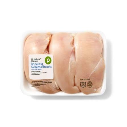Publix Boneless Skinless Chicken Breast, USDA Grade A, 97% Fat Free Less  Than 4 Lbs. | Publix Super Markets