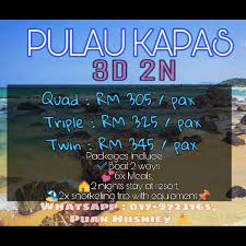 Nama pulau kapas diberikan kerana pasirnya yang putih seperti kapas. Pakej Pulau Kapas Yang Berbaloi 2017 Husniey Husain