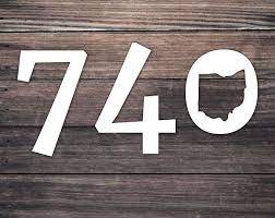 This 740 Area Code Ohio State Decal Is Perfect For A Car Window Yeti Cup Tumbler Laptop Or Even As Decor On A W Zanesville Ohio Area Codes Ohio State Decals