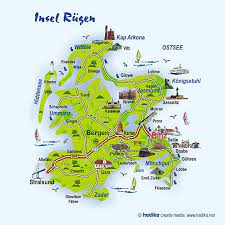 Ferienhaus in garz auf rügen. Plan Insel Rugen Insel Rugen Karte Rugen Binz Rugen