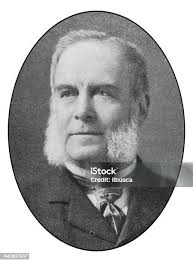 Portrait Of Notable New Yorkers George Curtis Rand Stock Illustration