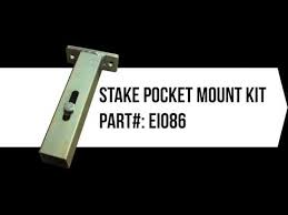 Our selection of pickup truck tie downs and anchor points are available in pairs and have capacities of 250 to 1,000 lbs. Stake Pocket Mount For Mounting Your Green Touch Racks To A Pick Up Truck Youtube