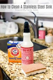 how to clean your stainless steel sink