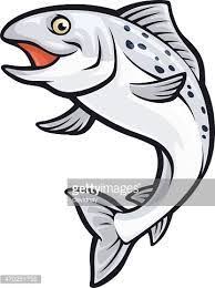 Image Result For Cute Salmon Cartoon Cartoon Painting Salmon Drawing Fish Art
